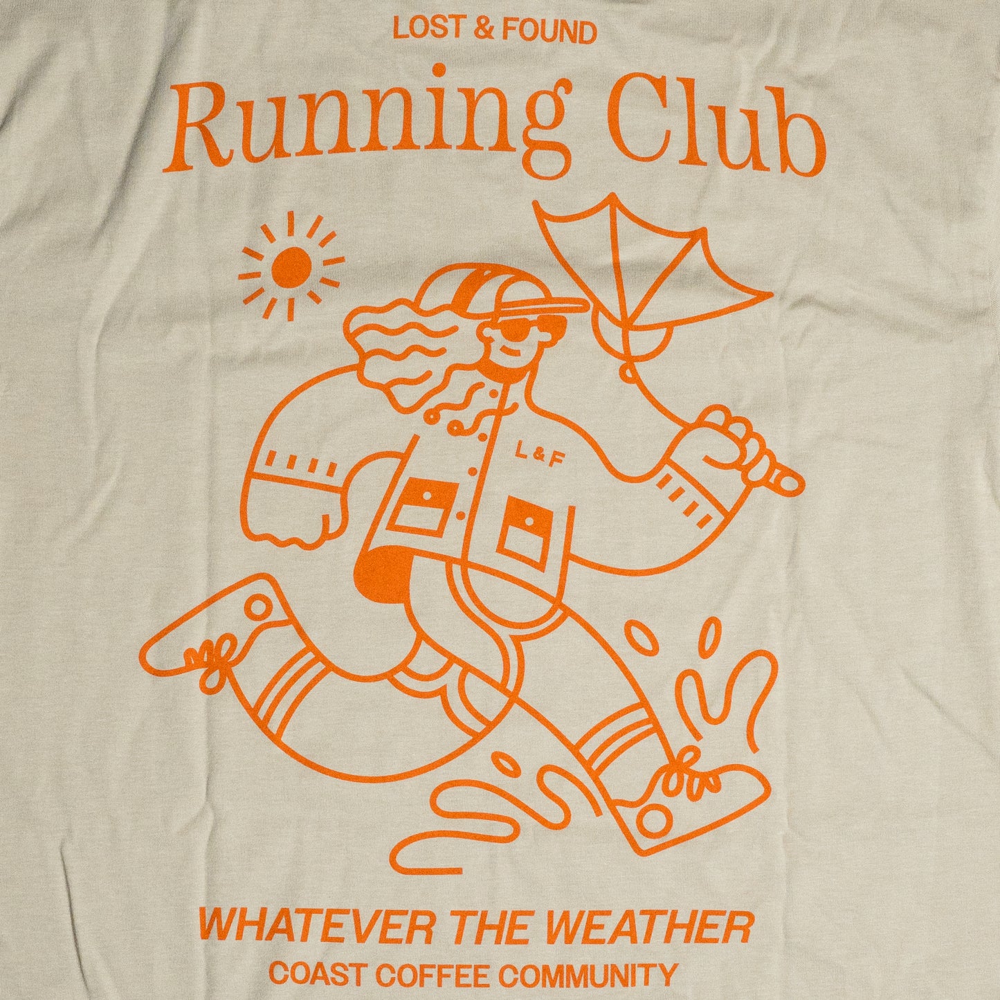 
                  
                    Running Club T-Shirt in Stone
                  
                