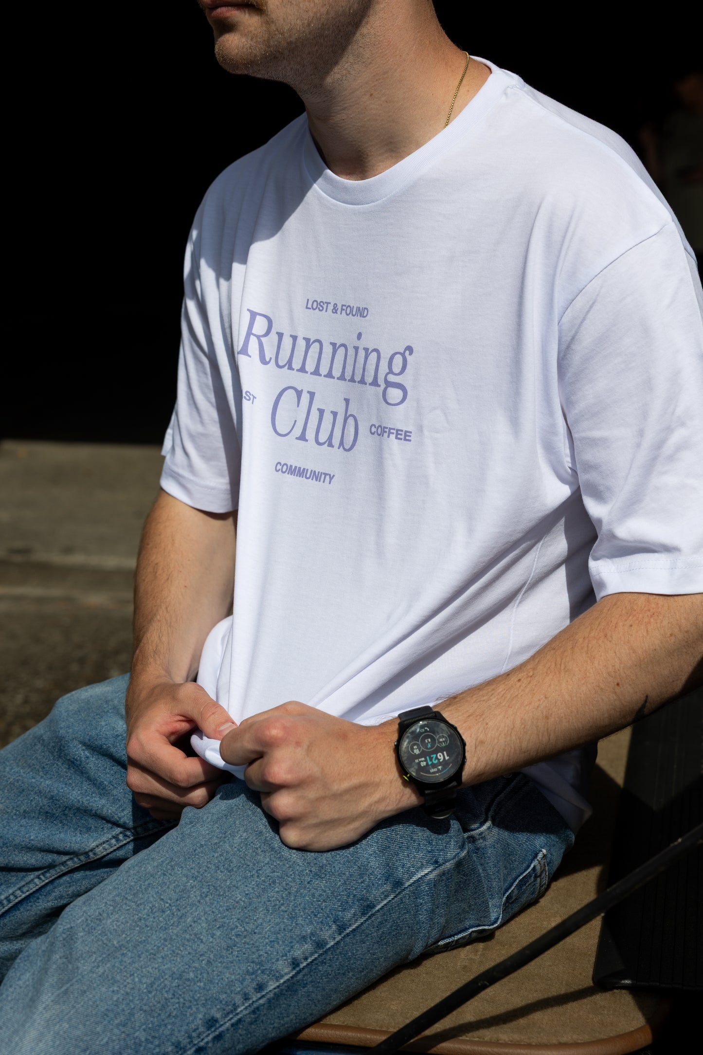 
                  
                    Running Club T-Shirt in Lilac
                  
                